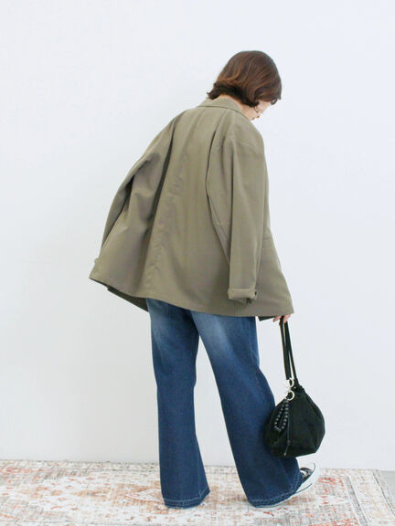 アソートダブルジャケット(チャコールグレー/ベージュ/ブラウン/カーキ)|Samansa Mos2 blue(サマンサモスモス ブルー)通販