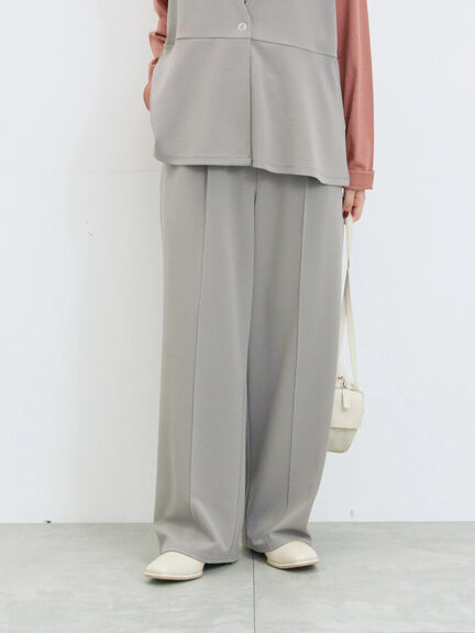 ストレートパンツ(セットアップ可)(グレー/チャコールグレー/ブラウン/カーキ)|Samansa Mos2 blue(サマンサモスモス ブルー)通販