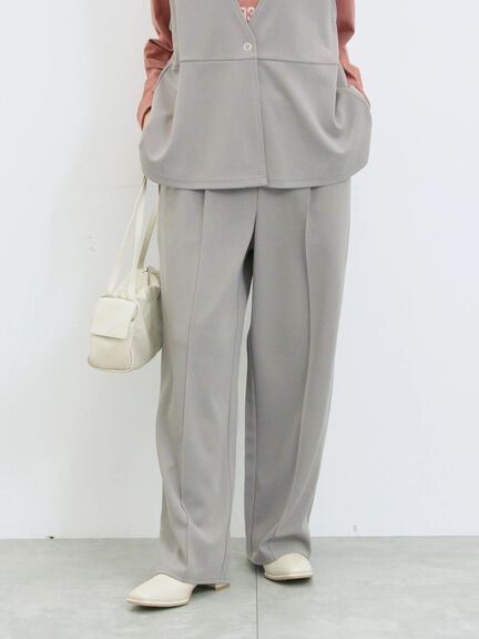 ストレートパンツ(セットアップ可)(グレー/チャコールグレー/ブラウン/カーキ)|Samansa Mos2 blue(サマンサモスモス ブルー)通販