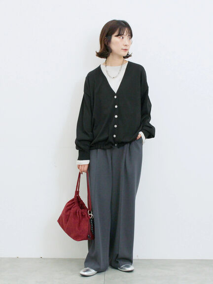 ストレートパンツ(セットアップ可)(グレー/チャコールグレー/ブラウン/カーキ)|Samansa Mos2 blue(サマンサモスモス ブルー)通販