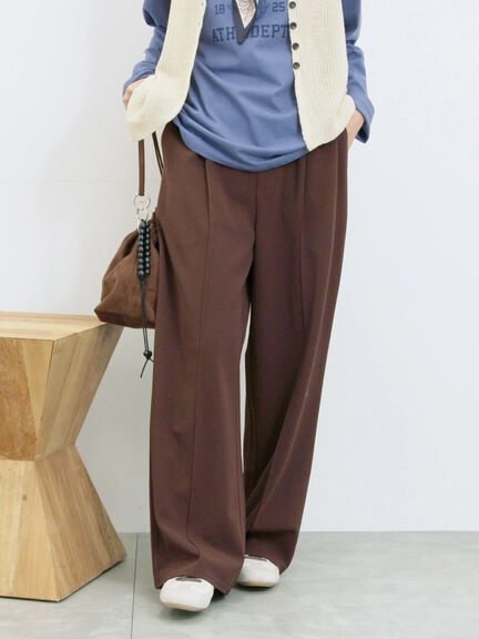 ストレートパンツ(セットアップ可)(グレー/チャコールグレー/ブラウン/カーキ)|Samansa Mos2 blue(サマンサモスモス ブルー)通販