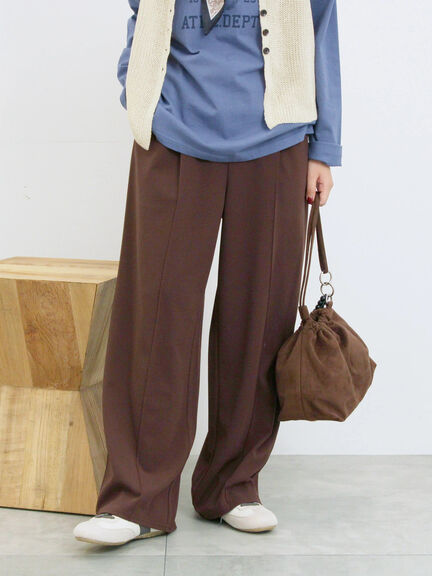 ストレートパンツ(セットアップ可)(グレー/チャコールグレー/ブラウン/カーキ)|Samansa Mos2 blue(サマンサモスモス ブルー)通販