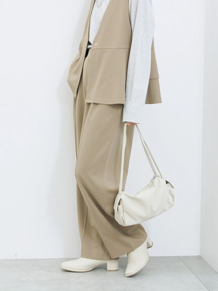 ストレートパンツ(セットアップ可)(グレー/チャコールグレー/ブラウン/カーキ)|Samansa Mos2 blue(サマンサモスモス ブルー)通販