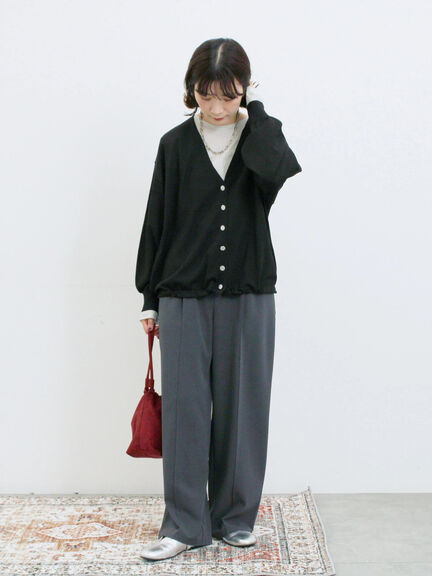 ストレートパンツ(セットアップ可)(グレー/チャコールグレー/ブラウン/カーキ)|Samansa Mos2 blue(サマンサモスモス ブルー)通販