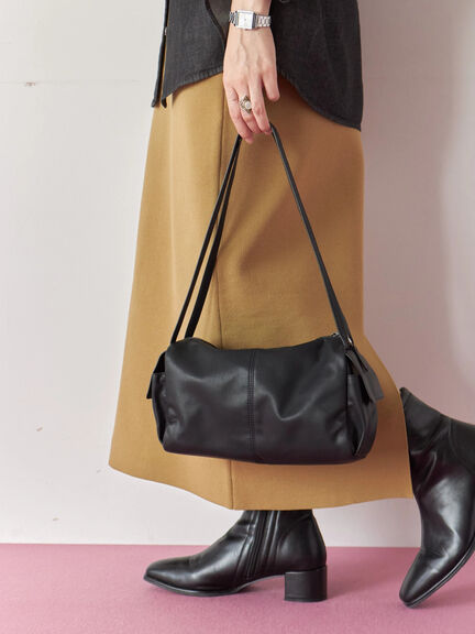 ニットストレートスカート(ブラック/ライトベージュ/マスタード)|Samansa Mos2 blue(サマンサモスモス ブルー)通販