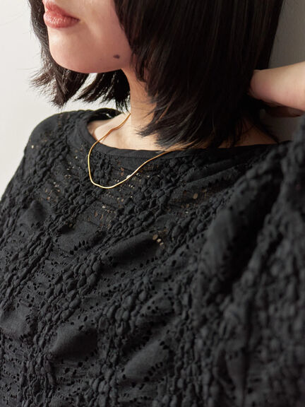 花ジャガード7分袖プルオーバー(オフホワイト/ブラック/プラム)|Samansa Mos2 blue(サマンサモスモス ブルー)通販