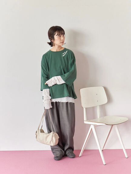 タックイージーパンツ(グレー/チャコールグレー/ブラウン)|Samansa Mos2 blue(サマンサモスモス ブルー)通販