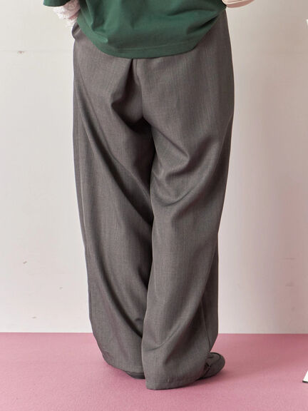 タックイージーパンツ(グレー/チャコールグレー/ブラウン)|Samansa Mos2 blue(サマンサモスモス ブルー)通販