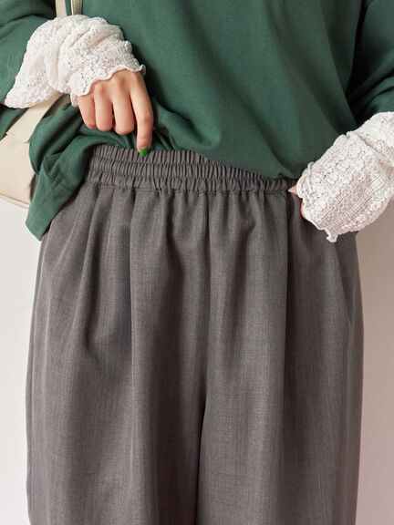 タックイージーパンツ(グレー/チャコールグレー/ブラウン)|Samansa Mos2 blue(サマンサモスモス ブルー)通販