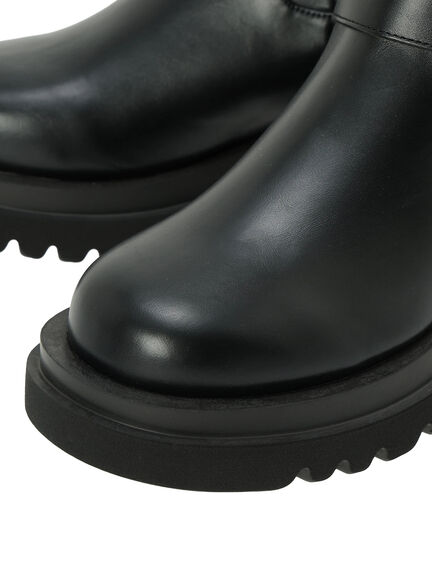 エンジニアブーツ(ブラック/ダークブラウン)|Samansa Mos2 blue(サマンサモスモス ブルー)通販