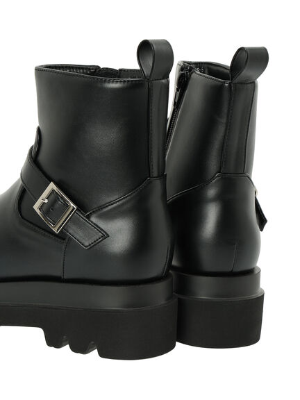 エンジニアブーツ(ブラック/ダークブラウン)|Samansa Mos2 blue(サマンサモスモス ブルー)通販