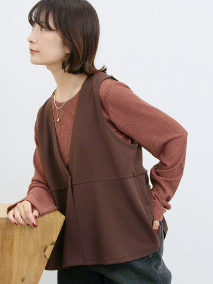 シアーリブロンT(ブラック/ブラウン/キナリ)|Samansa Mos2 blue(サマンサモスモス ブルー)通販