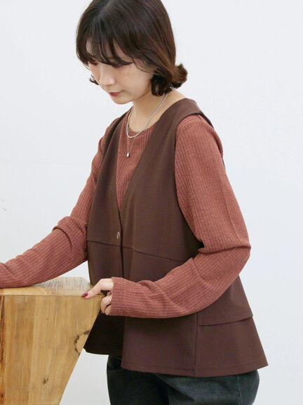 シアーリブロンT(ブラック/ブラウン/キナリ)|Samansa Mos2 blue(サマンサモスモス ブルー)通販