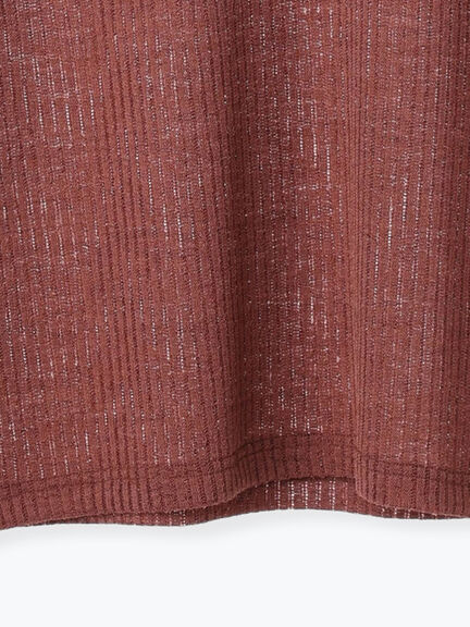 シアーリブロンT(ブラック/ブラウン/キナリ)|Samansa Mos2 blue(サマンサモスモス ブルー)通販