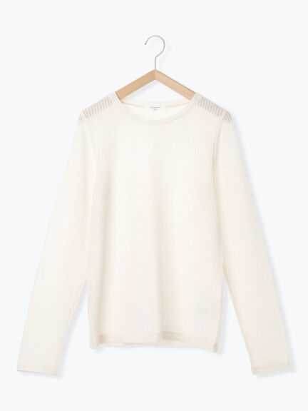 シアーリブロンT(ブラック/ブラウン/キナリ)|Samansa Mos2 blue(サマンサモスモス ブルー)通販