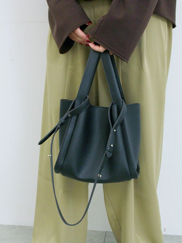 ポーチ付2WAYスクエアバッグ(シルバー/ブラック/ライトベージュ)|Samansa Mos2 blue(サマンサモスモス ブルー)通販