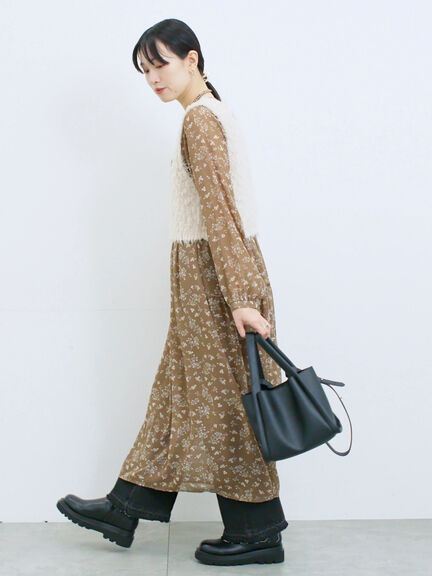 ポーチ付2WAYスクエアバッグ(シルバー/ブラック/ライトベージュ)|Samansa Mos2 blue(サマンサモスモス ブルー)通販