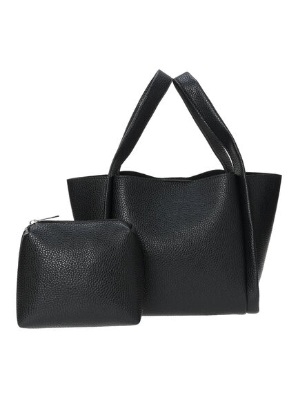 ポーチ付2WAYスクエアバッグ(シルバー/ブラック/ライトベージュ)|Samansa Mos2 blue(サマンサモスモス ブルー)通販