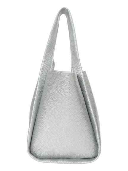 ポーチ付2WAYスクエアバッグ(シルバー/ブラック/ライトベージュ)|Samansa Mos2 blue(サマンサモスモス ブルー)通販