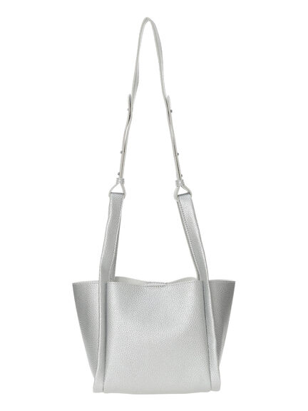 ポーチ付2WAYスクエアバッグ(シルバー/ブラック/ライトベージュ)|Samansa Mos2 blue(サマンサモスモス ブルー)通販