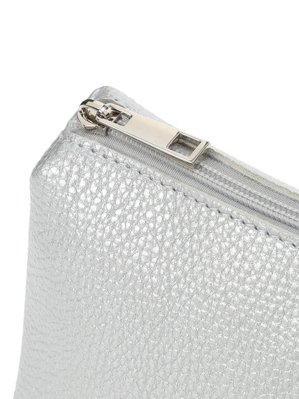 ポーチ付2WAYスクエアバッグ(シルバー/ブラック/ライトベージュ)|Samansa Mos2 blue(サマンサモスモス ブルー)通販