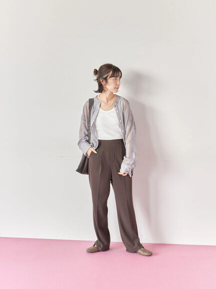 フロッキーロゴトート(チャコールグレー/ライトベージュ/ブラウン)|Samansa Mos2 blue(サマンサモスモス ブルー)通販