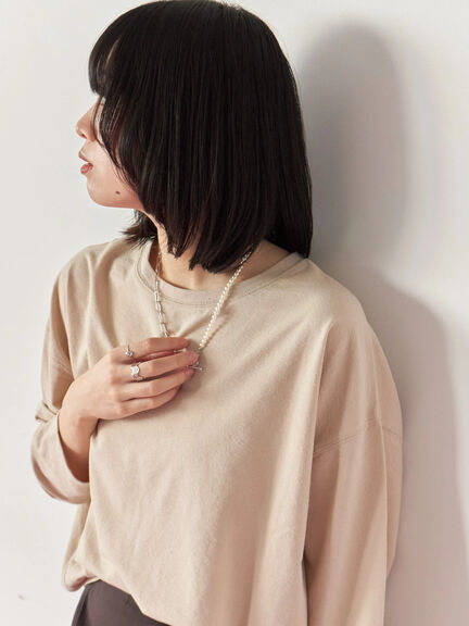 パール&チェーンミックスネックレス(シルバー)|Samansa Mos2 blue(サマンサモスモス ブルー)通販