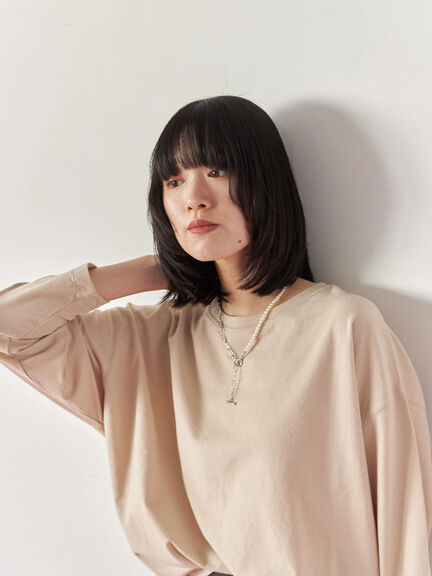 パール&チェーンミックスネックレス(シルバー)|Samansa Mos2 blue(サマンサモスモス ブルー)通販