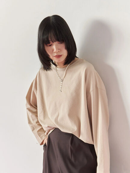 パール&チェーンミックスネックレス(シルバー)|Samansa Mos2 blue(サマンサモスモス ブルー)通販