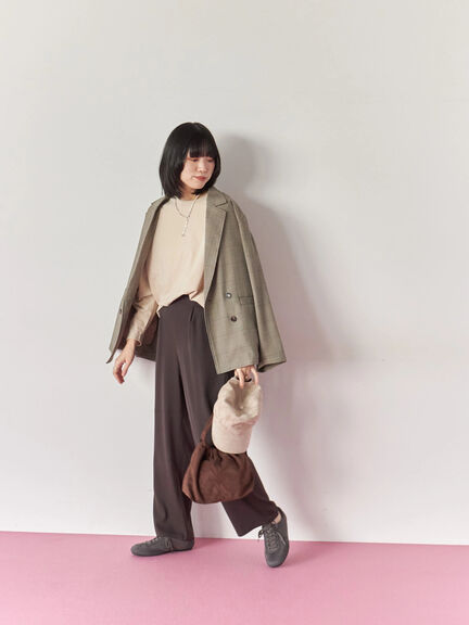 パール&チェーンミックスネックレス(シルバー)|Samansa Mos2 blue(サマンサモスモス ブルー)通販