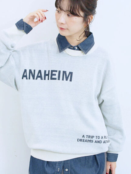 アソートロゴジャガードニットプルオーバー(オフホワイト/レッド/グリーン/ネイビー/TOPグレー)|Samansa Mos2 blue(サマンサモスモス ブルー)通販