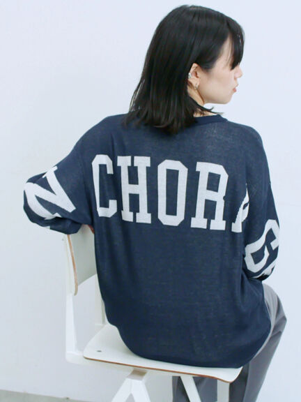 アソートロゴジャガードニットプルオーバー(オフホワイト/レッド/グリーン/ネイビー/TOPグレー)|Samansa Mos2 blue(サマンサモスモス ブルー)通販