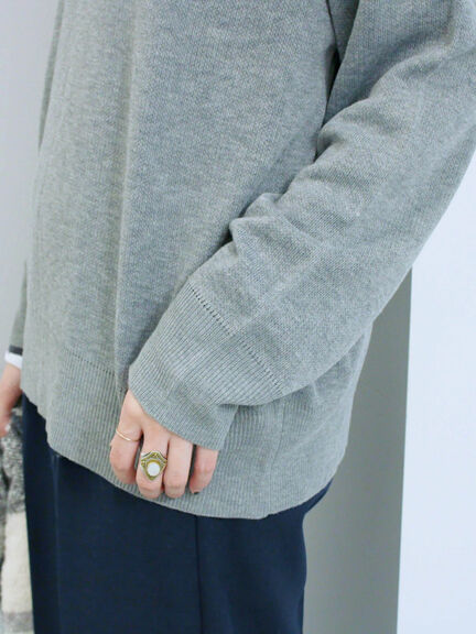 アソートロゴジャガードニットプルオーバー(オフホワイト/レッド/グリーン/ネイビー/TOPグレー)|Samansa Mos2 blue(サマンサモスモス ブルー)通販