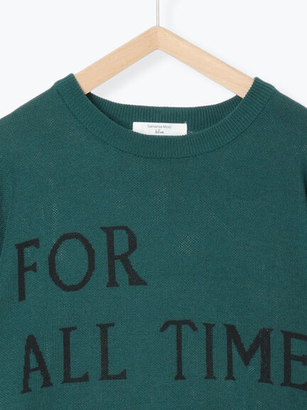 アソートロゴジャガードニットプルオーバー(オフホワイト/レッド/グリーン/ネイビー/TOPグレー)|Samansa Mos2 blue(サマンサモスモス ブルー)通販