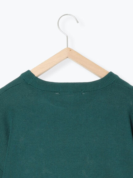 アソートロゴジャガードニットプルオーバー(オフホワイト/レッド/グリーン/ネイビー/TOPグレー)|Samansa Mos2 blue(サマンサモスモス ブルー)通販