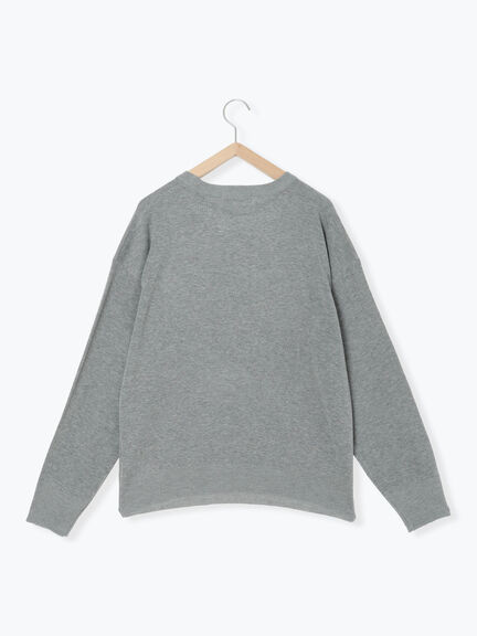 アソートロゴジャガードニットプルオーバー(オフホワイト/レッド/グリーン/ネイビー/TOPグレー)|Samansa Mos2 blue(サマンサモスモス ブルー)通販