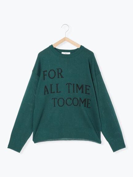 アソートロゴジャガードニットプルオーバー(オフホワイト/レッド/グリーン/ネイビー/TOPグレー)|Samansa Mos2 blue(サマンサモスモス ブルー)通販