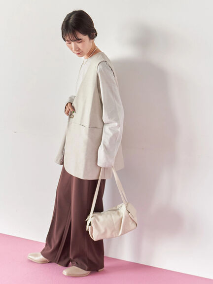 【マエストロ監修】ストレスフリーショートブーツ(ブラック/ベージュ/キナリ)|Samansa Mos2 blue(サマンサモスモス ブルー)通販