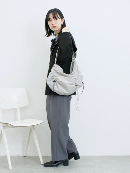 ナイロンシャーリングバッグ(グレー/ブラック/カーキ)|Samansa Mos2 blue(サマンサモスモス ブルー)通販