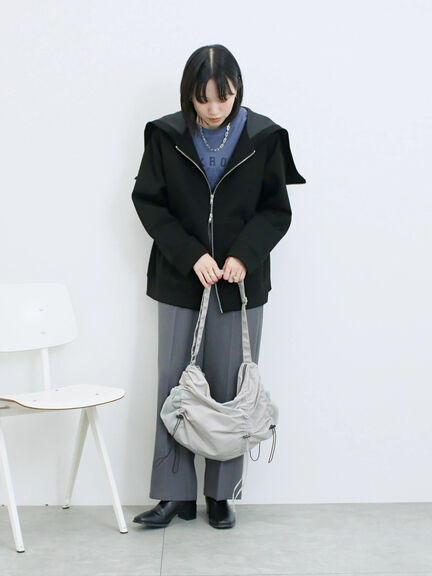 ナイロンシャーリングバッグ(グレー/ブラック/カーキ)|Samansa Mos2 blue(サマンサモスモス ブルー)通販