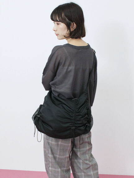 ナイロンシャーリングバッグ(グレー/ブラック/カーキ)|Samansa Mos2 blue(サマンサモスモス ブルー)通販