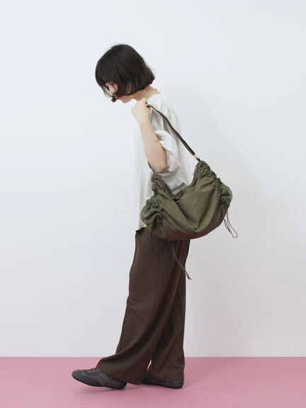 ナイロンシャーリングバッグ(グレー/ブラック/カーキ)|Samansa Mos2 blue(サマンサモスモス ブルー)通販