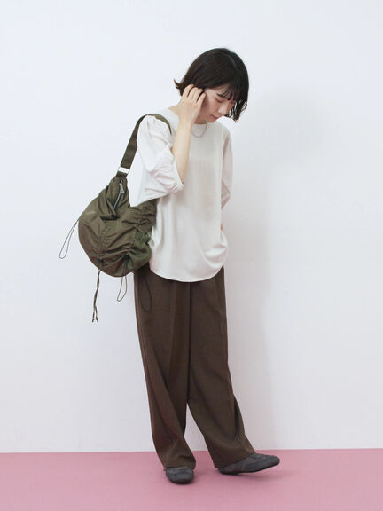 ナイロンシャーリングバッグ(グレー/ブラック/カーキ)|Samansa Mos2 blue(サマンサモスモス ブルー)通販