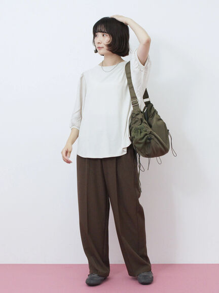 ナイロンシャーリングバッグ(グレー/ブラック/カーキ)|Samansa Mos2 blue(サマンサモスモス ブルー)通販