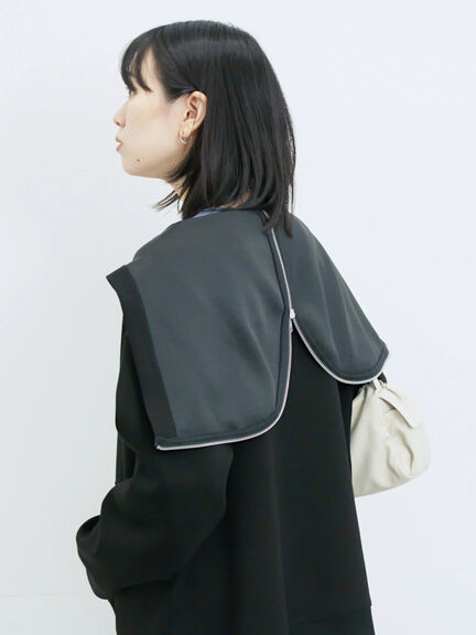 ダンボールフードジャケット(ブラック/ボルドー/キナリ)|Samansa Mos2 blue(サマンサモスモス ブルー)通販