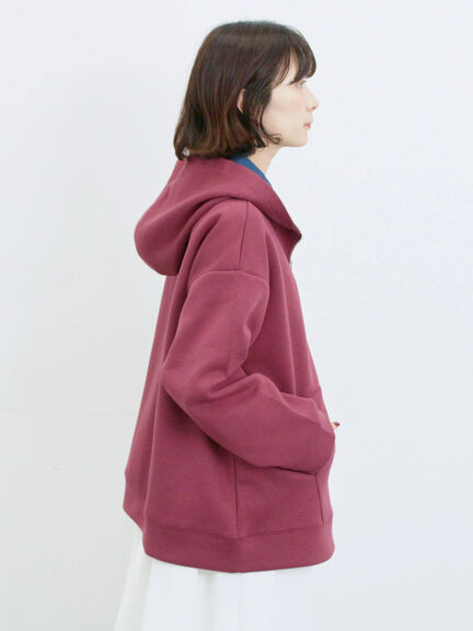 ダンボールフードジャケット(ブラック/ボルドー/キナリ)|Samansa Mos2 blue(サマンサモスモス ブルー)通販