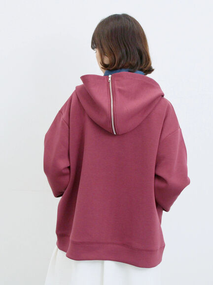 ダンボールフードジャケット(ブラック/ボルドー/キナリ)|Samansa Mos2 blue(サマンサモスモス ブルー)通販