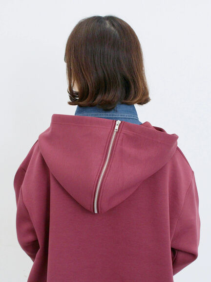 ダンボールフードジャケット(ブラック/ボルドー/キナリ)|Samansa Mos2 blue(サマンサモスモス ブルー)通販