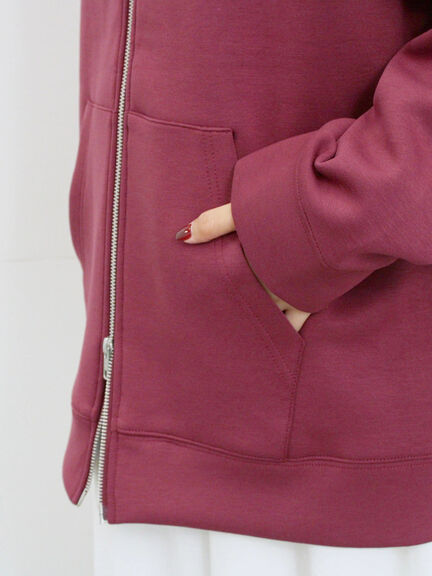 ダンボールフードジャケット(ブラック/ボルドー/キナリ)|Samansa Mos2 blue(サマンサモスモス ブルー)通販