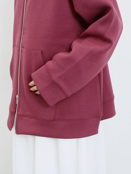 ダンボールフードジャケット(ブラック/ボルドー/キナリ)|Samansa Mos2 blue(サマンサモスモス ブルー)通販